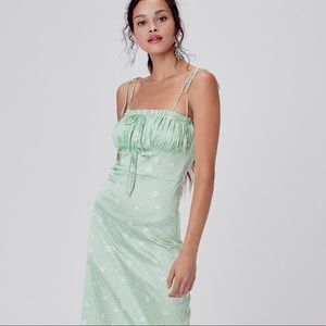 For Love & Lemons Robin Printed Midi Dress